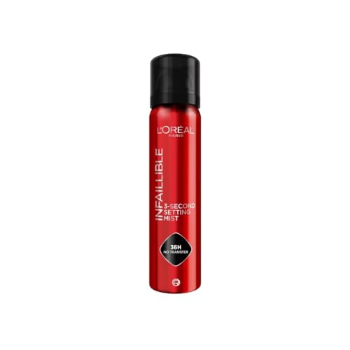 L'Or&eacute;al Paris Spray Fijador de Maquillaje Infaillible, Resistente al Agua, Se mantiene hasta 36h, 75 ml
