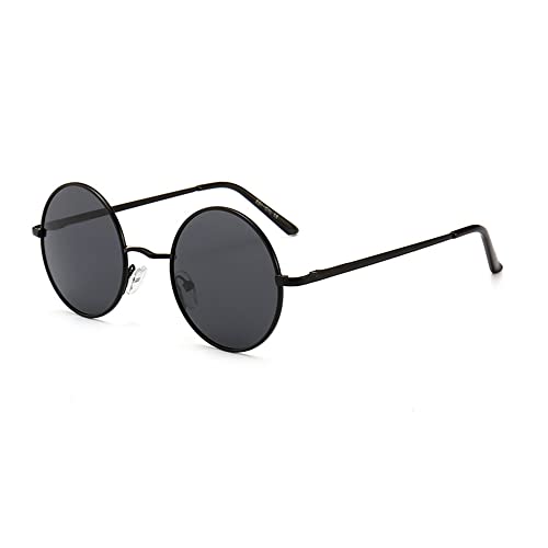 JoXiGo Gafas de Sol Polarizadas Redondas Hombre Mujer UV400 Vintage Retro C&iacute;rculo Met&aacute;lico