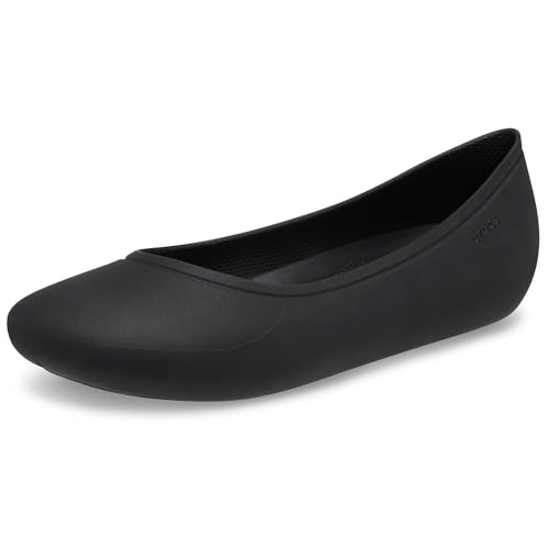 Crocs Brooklyn Flat, Bailarinas Mujer, Negro, 39/40 EU
