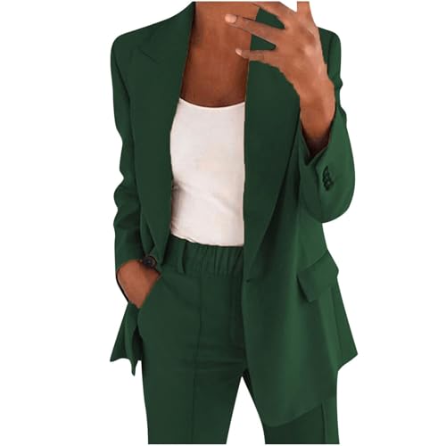 Blazers para Mujer Conjuntos de 2 Piezas, Conjuntos Casuales Elegantes, Conjuntos Elegantes de Trabajo de...