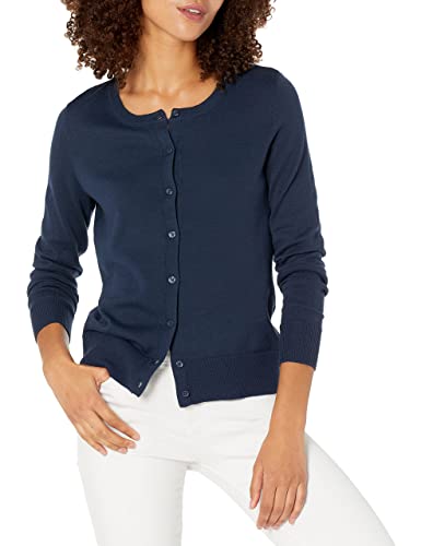 Amazon Essentials Jersey C&aacute;rdigan de Cuello a La Caja Ligero (Disponible en Tallas Grandes) Mujer, Azul...