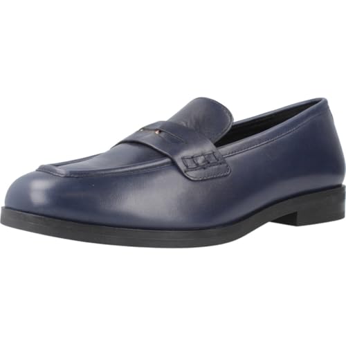 Geox Mocasines D Jaylon 2 a para Mujer, Navy, 39 EU
