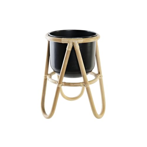 MACETERO BAMBU METAL 26X26X40 NATURAL