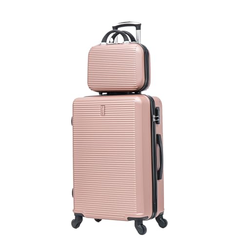 CELIMS - Maleta Mediana de Viaje con Neceser Neceser 30cm R&iacute;gida con 4 Ruedas Ligera Facturaci&oacute;n 20kg...