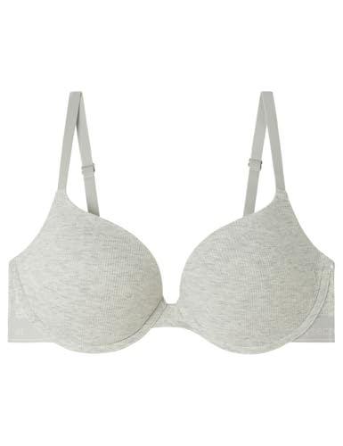 Women'secret Sujetador Push Up GORGEOUS Algod&oacute;n Gris, 90B