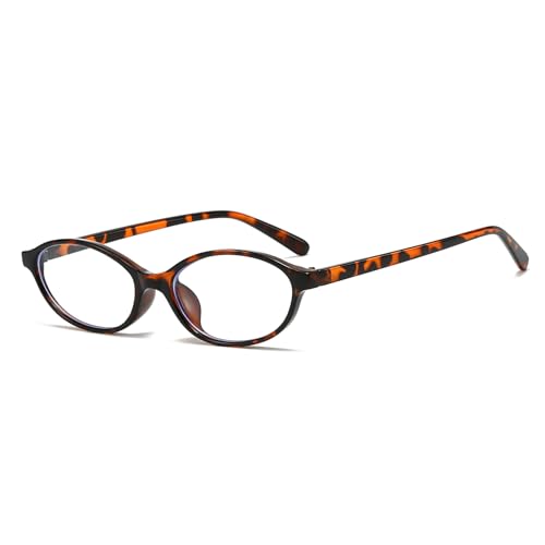 LJCZKA Gafas Luz Azul Ovaladas para Mujer Hombre Ojo de Gato Gafas Filtro Luz Azul y2k Peque&ntilde;as...