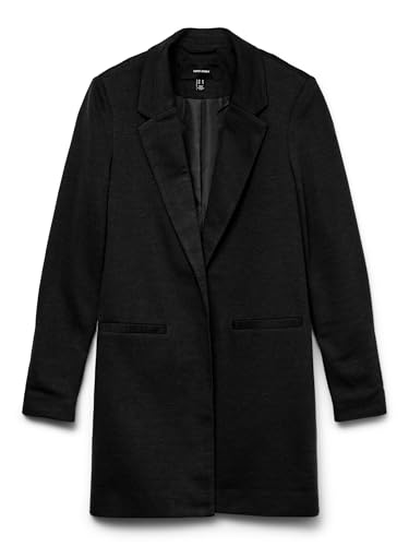 Vero Moda VMVERINA LS Long Blazer, Negro, 42 EU