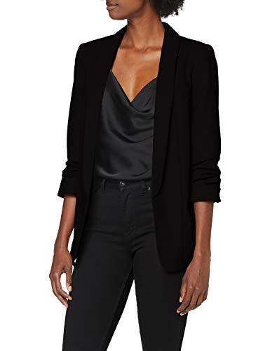 PIECES Pcboss 3/4 Blazer Noos, Chaqueta de traje Mujer, Negro (Black Black), 42 (Talla del fabricante:...