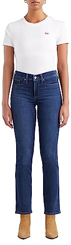 Levi's 314 Shaping Straight Vaqueros, Lapis Dark Horse, 28W / 32L Mujer