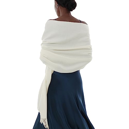 PIOYMEYA Pa&ntilde;uelos Chal Bufanda Mujer Pashmina Estolas Bodas Invierno Chale Fiesta S&oacute;lido Fulares...
