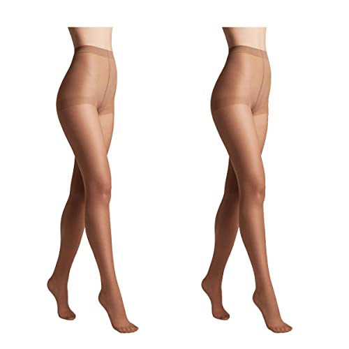 Conte elegant Pack de 2 pantis de mujer resistentes semimate - pantis de mujer finos con bragas marcadas...