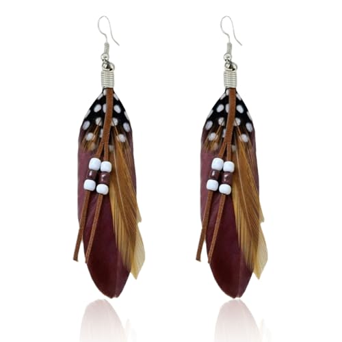 Pendientes de Plumas, Plumas para Pendientes, Pendientes Bohemios, Pendientes Plumas Mujer, Pendientes...