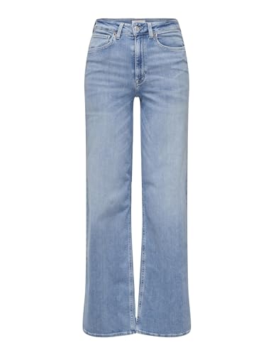 Only ONLMadison Blush HW Wide - Pantalones Vaqueros para Mujer, Mezclilla De Color Azul Claro, LW x 30L