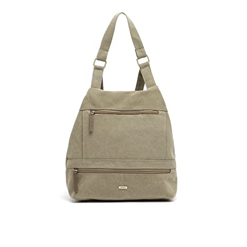 MISAKO Mili mochila antirrobo de tela Mujer - Mili Verde 29 X 33 X 13 cm