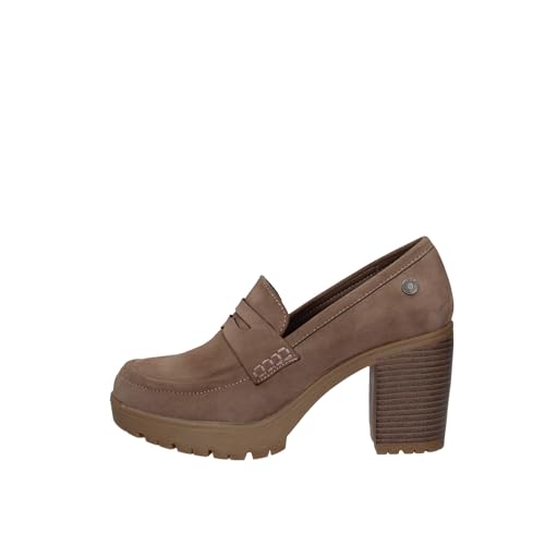 REFRESH - Mocasines Mujer Taupe - Calzado C&oacute;modo y Vers&aacute;til - Moda Casual - Modelo 17126502 (Talla 39)