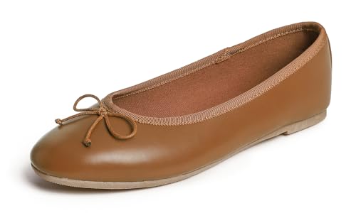 Feversole Women's Fashion Round Toe Ballet Flat,Bailarina Punta Redonda para Mujer Piel Vegana Lisa de...