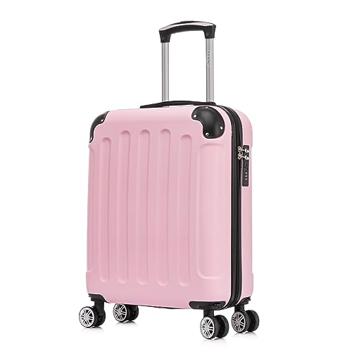 RAYKONG Maleta Cabina ABS 55x40x20cm 44L - Maxima aprovechamiento de Capacidad - 4 Ruedas Giratorias...