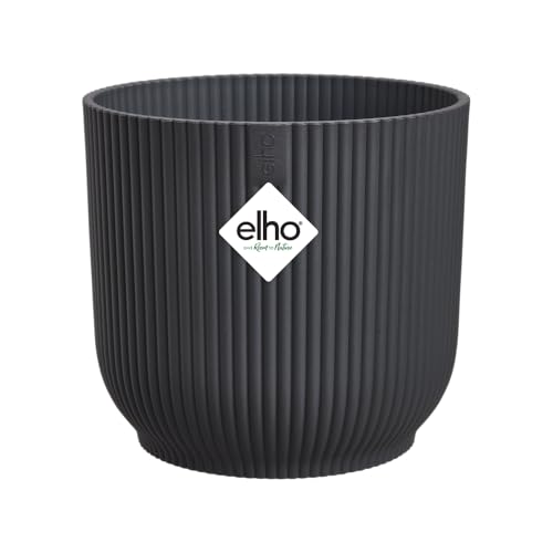 Elho Vibes Fold Round 14 - Macetero por Interior - 100% Pl&aacute;stico Reciclado - &Oslash; 14.1 x H 12.9 cm -...