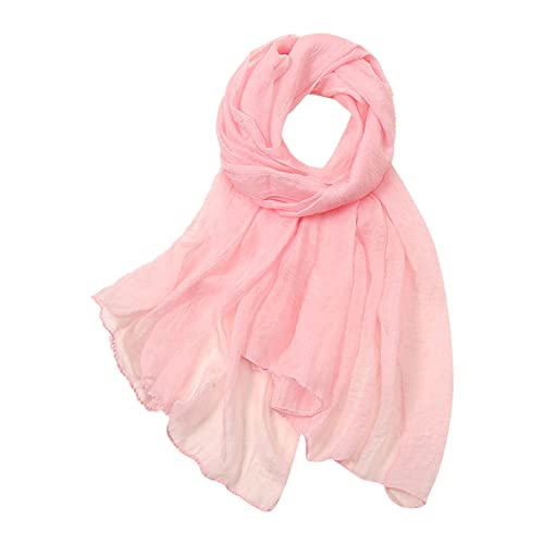 Bufandas Mujer Seda Casual de Verano para Mujer Pa&ntilde;uelo de Seda Liso Multicolor Bufanda Regular Fina de...