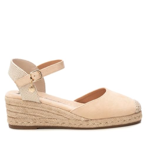 XTI - Alpargatas Mujer Beige - Calzado C&oacute;modo y Vers&aacute;til - Moda casual - Modelo 14410402 (Talla 38)