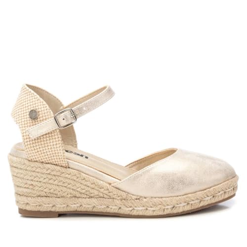 REFRESH - Sandalias con Cu&ntilde;a Mujer Oro - Calzado C&oacute;modo y Vers&aacute;til - Moda casual - Modelo 17285901...