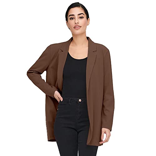 JDY Jdygeggo L/S Blazer Jrs Noos, Marrón Aztec, M Mujeres