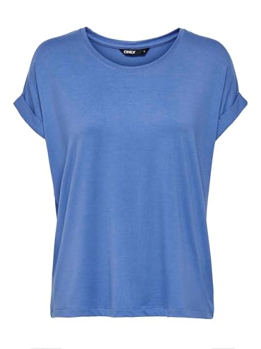 Only Onlmoster S/S O-neck Top Noos Jrs Camiseta, Azul (Yonder), M para Mujer