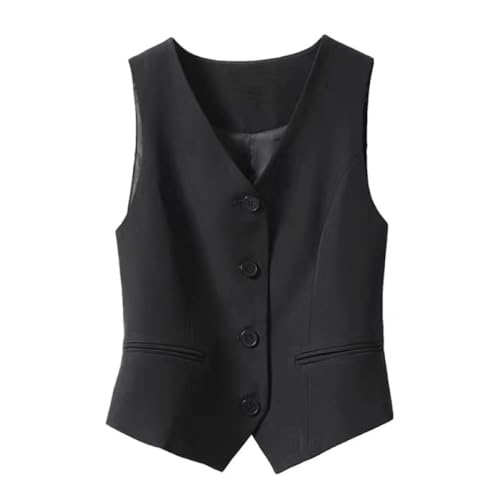 Stafeny Chaleco De Traje para Mujer Chaleco Ajustado con Cuello En V Chaleco De Esmoquin Chaleco Chalecos...