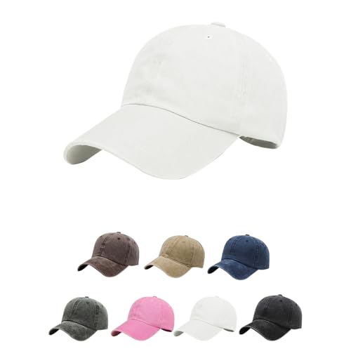 Aomig Gorra Vaquera Vintage, Gorra de b&eacute;isbol Ajustable Unisex, gorra mujer en Apariencia gastada para...