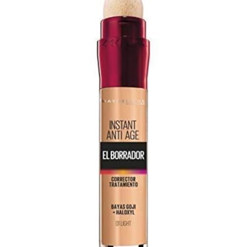 Maybelline New York, Corrector de Ojeras, Bolsas e Imperfecciones, Con Bayas de Goji y Haloxyl, Tono: 01...