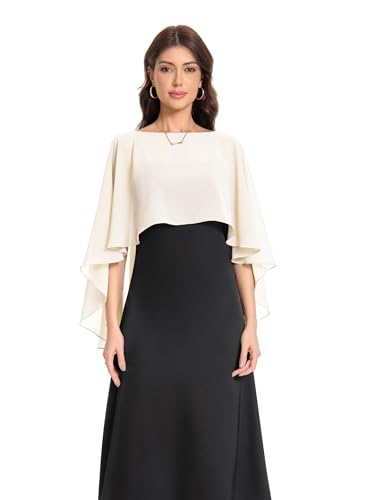 Baoqiya Chales para mujer, capas, estolas, gasa, suaves, para vestidos de noche, damas de honor, bodas,...