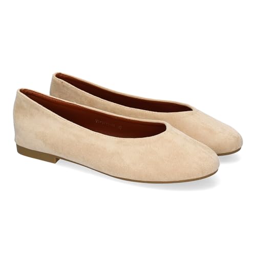 shoes&blues.es 89893 Bailarina Plana para Mujer, Diseno Elegante, Comodas de Punta Redonda, Ideales para...