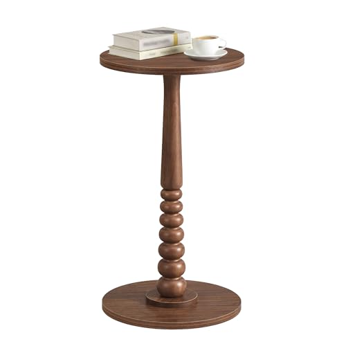 VASAGLE Mariel Colecci&oacute;n &ndash; Mesa Auxiliar Redonda, Mesa para Bebidas, para Espacios Peque&ntilde;os, Patas de...