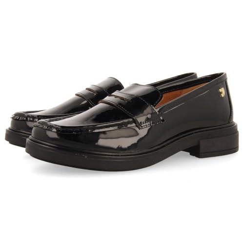 Mocasines Antifaz Piel Efecto Charol SNINA