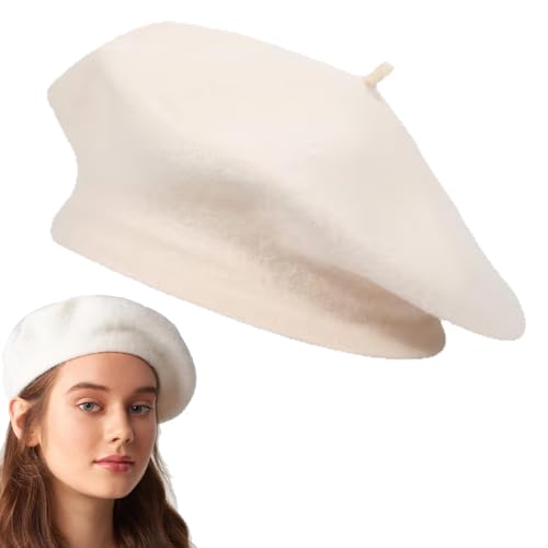 Boina Invernal, Boina Francesa Mujer, Boinas Mujer Francesa Lana Vintage, Artista Boinas de Lana Estilo...