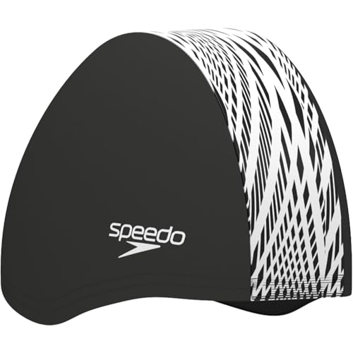 Speedo Boom Endurance + Gorro de nataci&oacute;n para Unisex Adulto, Black/White Boho Diamonds, One Size