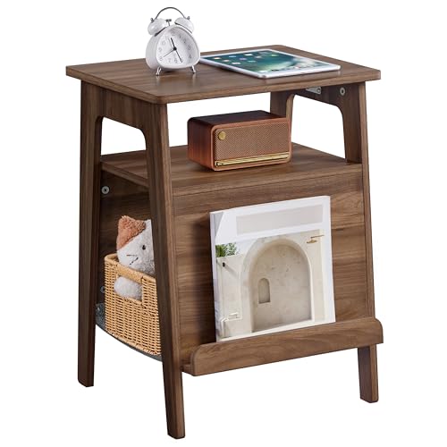 Yaheetech Mesa Auxiliar de Madera con Cama para Gatos Rascador Mueble Multiuso con Estante de...