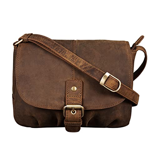 STILORD 'Iris' Bolso de Cuero Mujer Peque&ntilde;o Vintage - Bolso Bandolera Piel Elegante para Salir - Bolso...