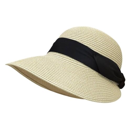 Feelorna Sombrero de Paja para Mujer con Ala Ancha, Protecci&oacute;n UV, Transpirable, de Playa y Verano...