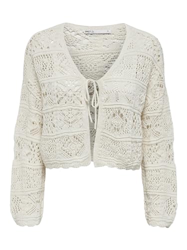 ONLY Knitted Cardigan ONLBEACH Knitted Cardigan Cloud Dancer l Cloud Dancer L