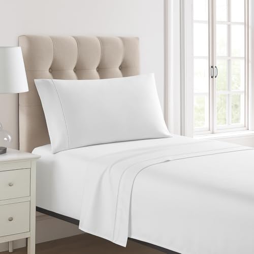 NORA HOME Juego de Sabanas 90x190 Algod&oacute;n Sat&eacute;n de 300 Hilos Calidad Hotel 5* + 1 Funda Almohada +...