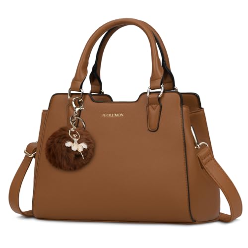 IGOLUMON Bolsos de Mano Piel para Mujer para Universitarias Trabajo Bolso Bandolera Universidad Marca...