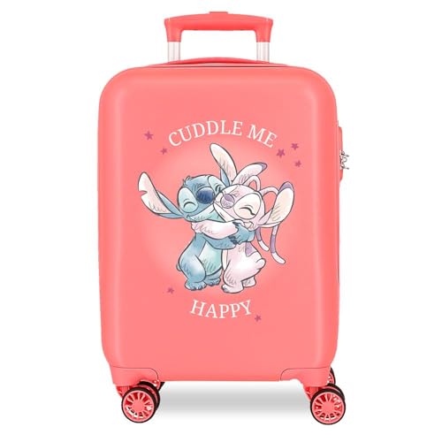 Joumma Disney Stitch Cuddle me Maleta de Cabina Rosa 38x55x20 cms R&iacute;gido 2 kgs Cierre de combinaci&oacute;n...