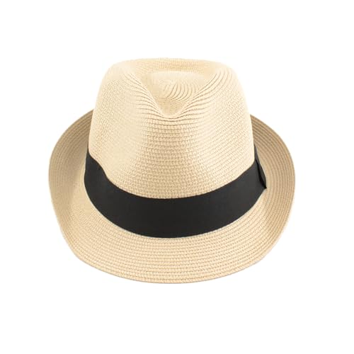 Carnavalife Sombrero Panam&aacute; Unisex Sombrero Paja Sombrero Mujeres y Hombres Sombrero ala Corta Sombrero...