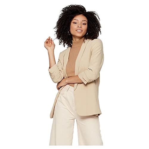 PIECES Pcboss 3/4 Blazer Noos Blazer, Beige (White Pepper), XXL para Mujer