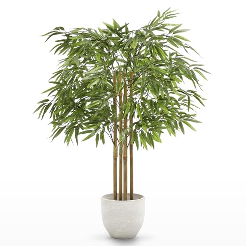 MAIA SHOP Bamb&uacute; Artificial 105 cm con Ca&ntilde;as Naturales, Planta Artificial Realista de Interior para...