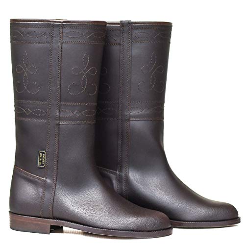 Botasvalverde - 600 - Bota Campero Clasico Casta&ntilde;a - Color : Marr&oacute;n - Talla : 38