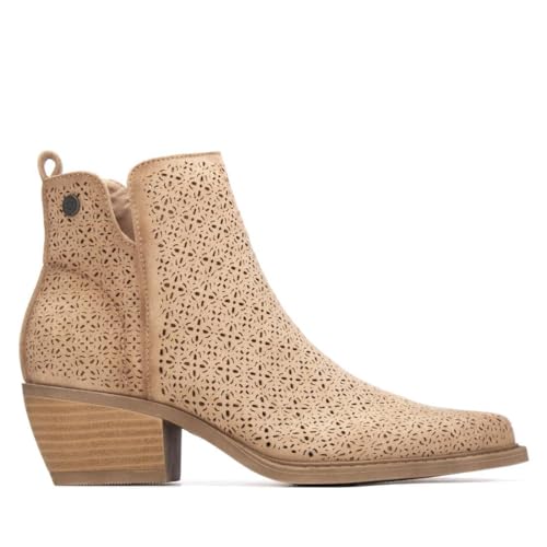 REFRESH - Bot&iacute;n Mujer Beige - Calzado C&oacute;modo y Vers&aacute;til - Moda casual - Modelo 17504101 (Talla 37)
