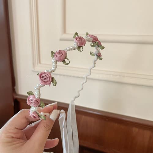 Diadema, accesorios para el cabello para mujeres y ni&ntilde;as, diademas de flores a la moda, diadema de...