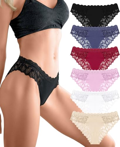 Sth Big Bragas de encaje para mujer, ropa interior sexy brasile&ntilde;a para mujer, braguitas brasile&ntilde;as para...